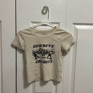 brandy melville cowboys baby tee
